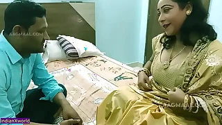 Indian Bengali Aunty Enjoying sexual intercourse heavens every side Young House-servant (part - 01)